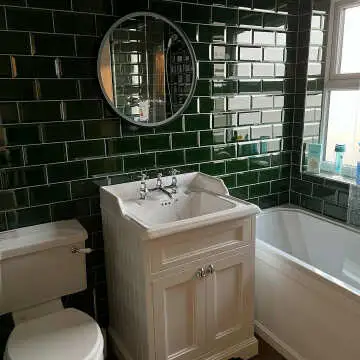Victorian Gloss Green Metro Tiles