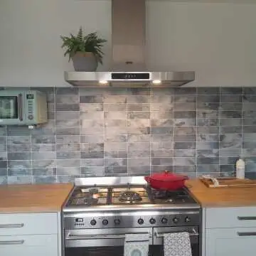 Raku Blue Rustic Textured Ceramic Wall Tiles