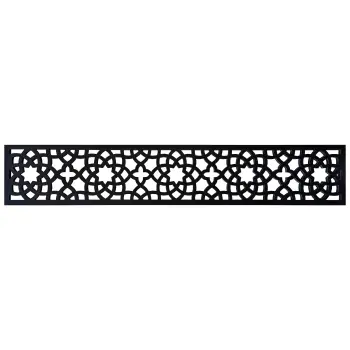 LuxeLine® Composite Classic Straight Top Fence Screen - Moroccan Design