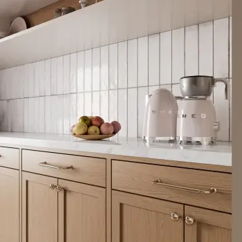 Lazio White Gloss Brick Effect Wall Tiles