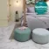 Voronoi White Marble Effect Hexagon Tiles