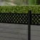 LuxeLine Composite Fence Panels Light Grey 3ft High - Lattice Decorative Screen with Aluminium Post