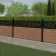 LuxeLine Composite Fence Panel Teak 3ft High - Moroccan Decorative Screen with Aluminium Post
