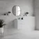 Foil Cloud White Metallic Stone Effect 600x600 Wall and Floor Tiles
