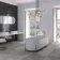Yuri® Light Grey 90% Recycled Matt Porcelain Tiles 1175x587