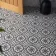 Zara Dark Grey Porcelain Matt Patterned Floor Tiles