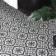 Zara Dark Grey Porcelain Matt Patterned Floor Tiles