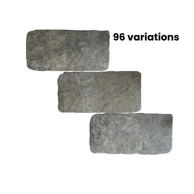 Tuscany Grey Cobble Matt Brick Effect Wall and Floor Tiles