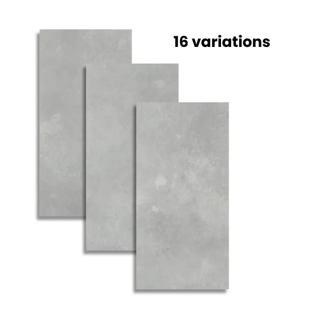 Trepanel Lux Mid Grey LVT Stone Effect SPC Vinyl Flooring