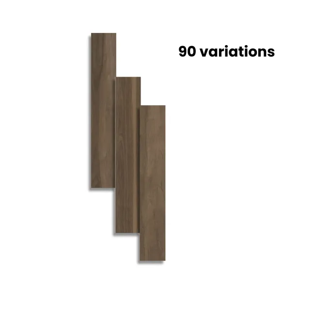 Heartwood Coffee Brown Matt Rectified Wood Effect Floor Tiles 888x145