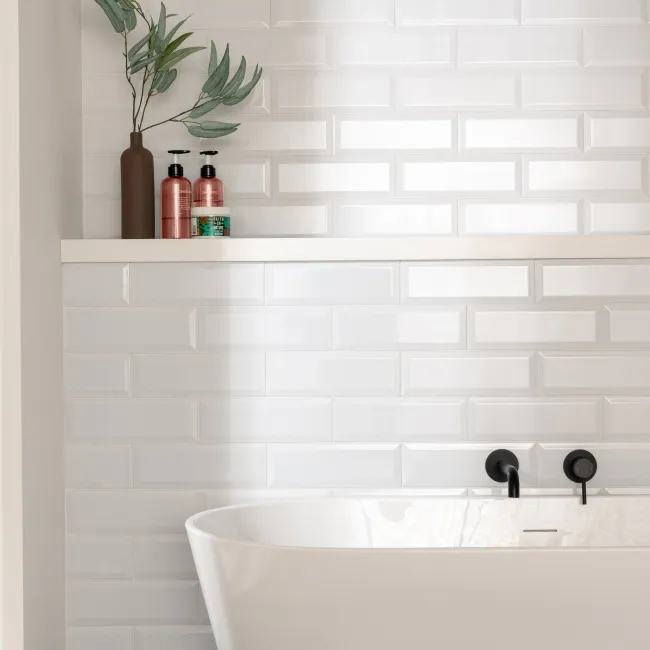 Blanc Ceramic White Gloss Metro Tiles