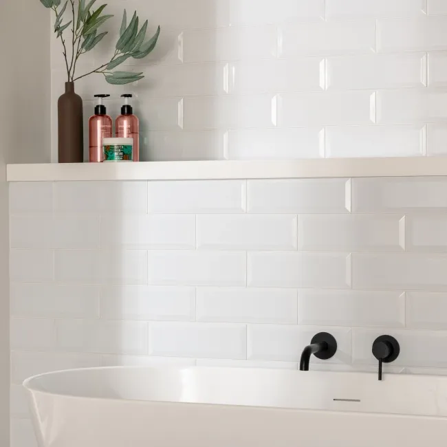 Blanc Ceramic White Gloss Metro Tiles