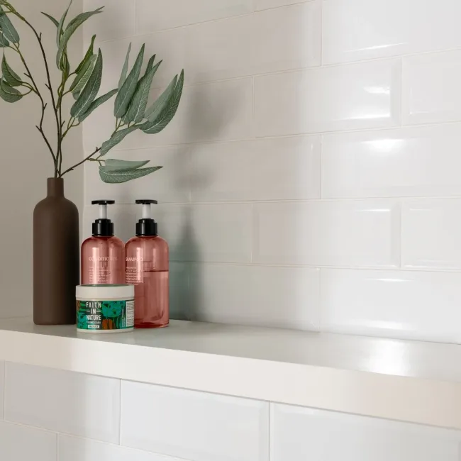 Blanc Ceramic White Gloss Metro Tiles
