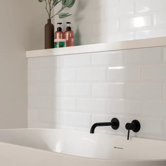 Blanc Ceramic White Gloss Metro Tiles