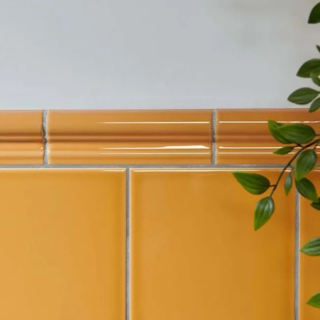 Capsule® Yellow Gloss Border 150x50 Wall Tiles