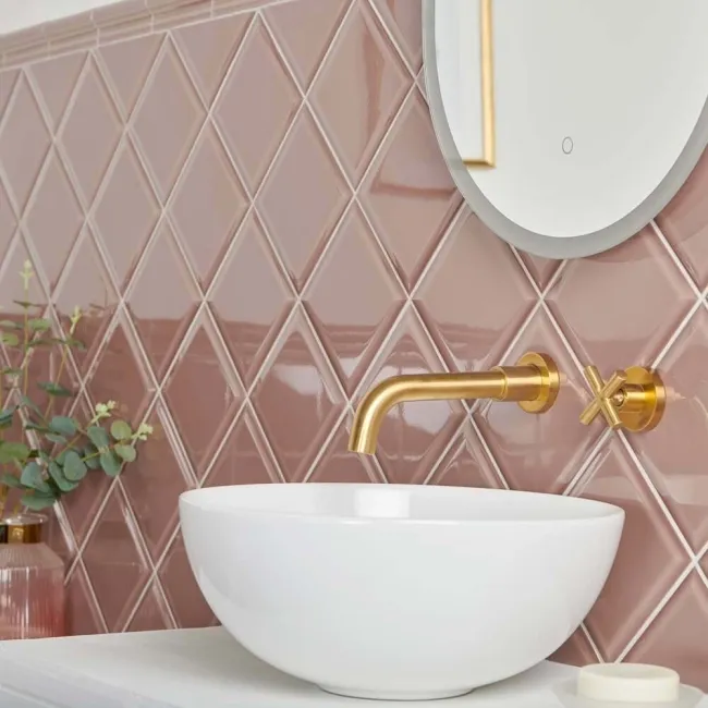 Capsule® Taupe Gloss Bevelled 150x150 Wall Tiles