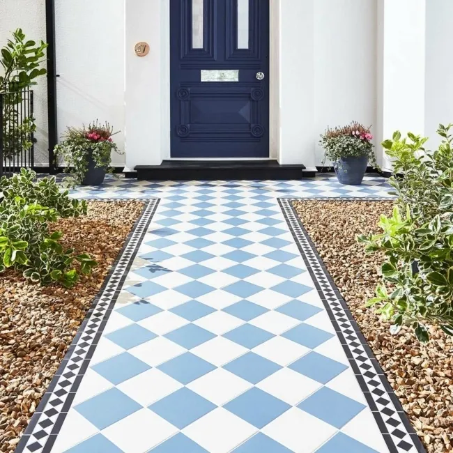 Cava Victorian Bone White Floor Tiles