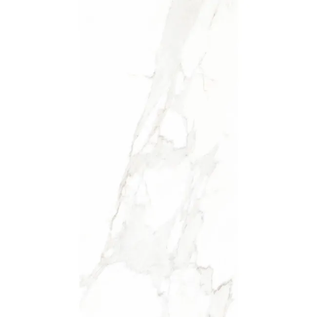 Lumina Carrara White Gloss Marble Effect Wall Tiles 600x300