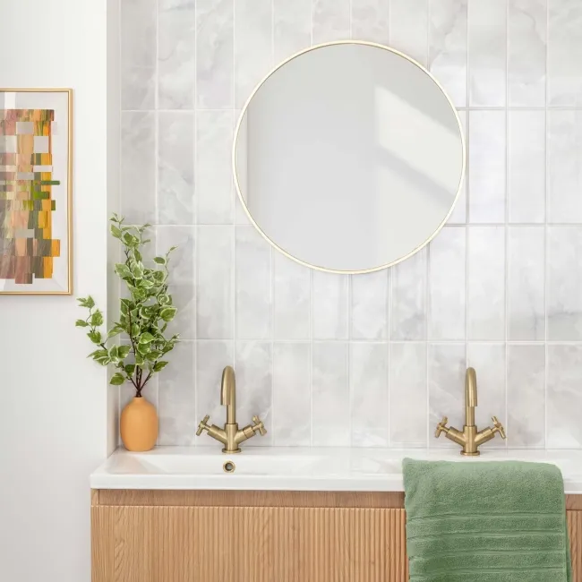 Passion Onyx Clouds Light Grey Marble Effect Wall Tiles