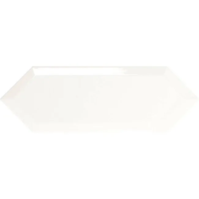 Pickett® Gloss White Bevelled Snow Hexagonal Metro Tiles