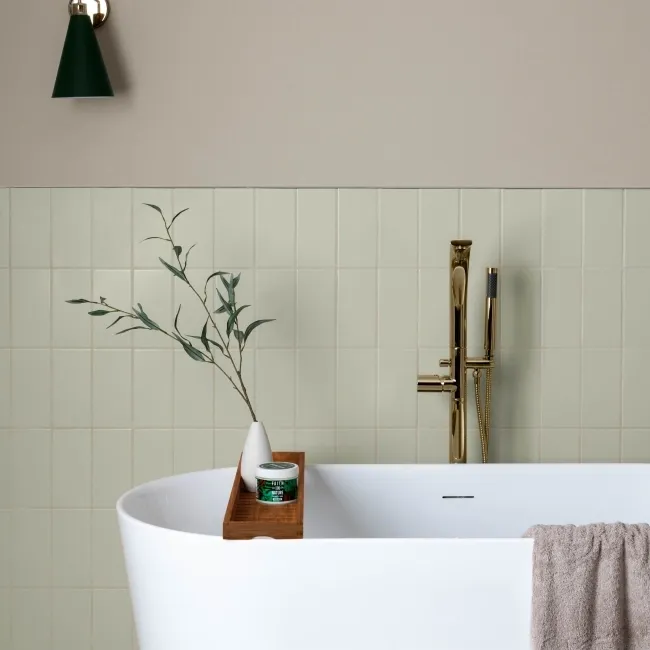 Rico Beige Matt Flat Metro Wall Tiles 200x100