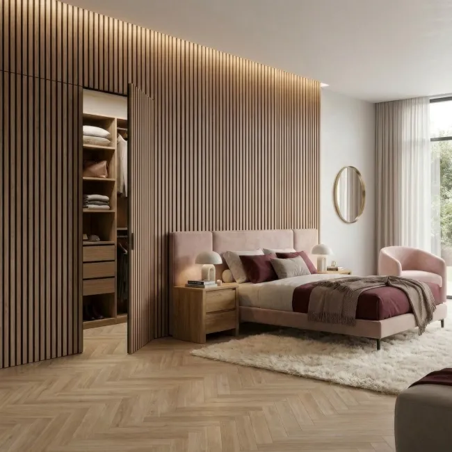 Trepanel® Smoked Oak Acoustic Wood Wall Panels