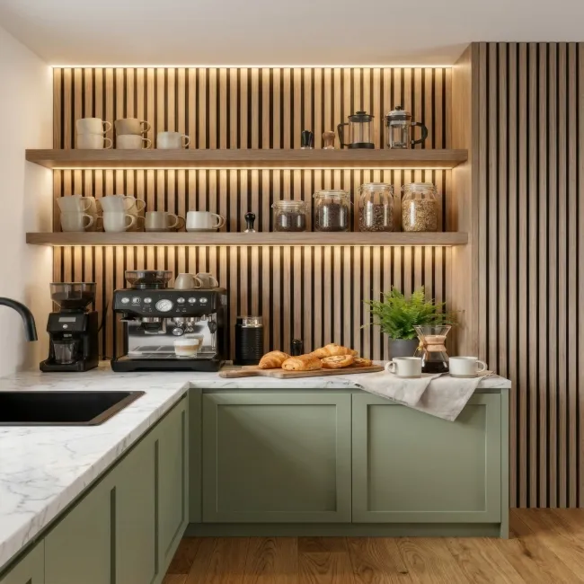 Trepanel® Smoked Oak Acoustic Wood Wall Panels