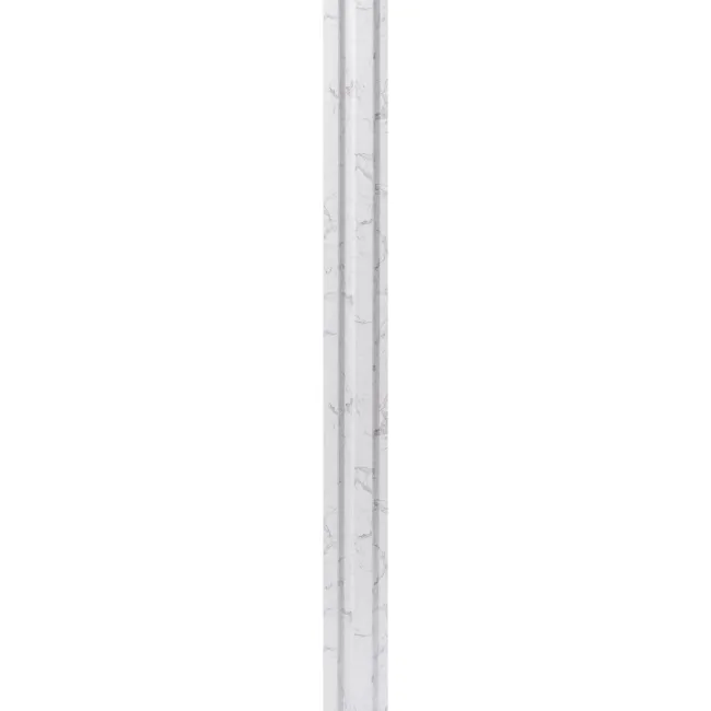 Trepanel Aqua 3D® Waterproof White Marble Slat Wall Panel 3 Pack (Covers 0.87 SQM)