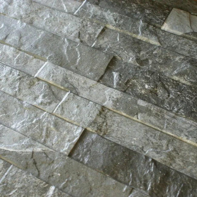 Vesuvius Charcoal Split Face Effect Tiles
