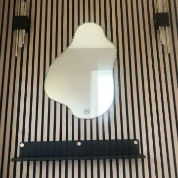 Trepanel Customise® Black Shelf 759mm inc Brass Screws