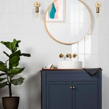 Rhian White Gloss Brick Ceramic Wall Tiles