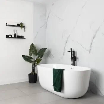Trepanel Aqua Luxe® Carrara Soft Marble Effect Embossed Satin SPC XXL Wall Panel