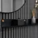 Trepanel Customise® Black Shelf 759mm Inc Brass Twist-Lock System