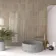 Bohemian Mink Taupe Brick Effect Gloss Porcelain Wall Tile