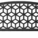 LuxeLine Composite Fence Panel Walnut 3ft High - Geometric Decorative Screen with Aluminium Post