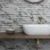 Indulgence White Calacatta Viola Marble Effect Reeded Decor Wall Tiles