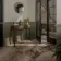 Lockstone Brown and Grey Slate Effect Matt Porcelain Wall And Floor Tiles