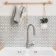 Pixel White 23x23 Hexagon Matt Mosaic Tiles