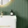 Trepanel Aqua 3D® Waterproof Green Reeded Wall Panel 3 Pack (Covers 1.80 SQM)