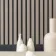 Trepanel® Texture Grey Taupe Woven Acoustic Wood & Felt Slat Panels
