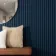 Trepanel® Texture Denim Blue Herringbone Acoustic Wood & Felt Slat Panels
