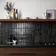 Bohemian Charcoal Black Brick Effect Gloss Porcelain Wall Tile