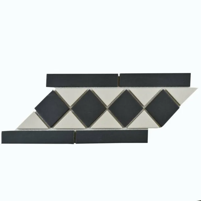 Churchill Snow & Midnight Border Tiles