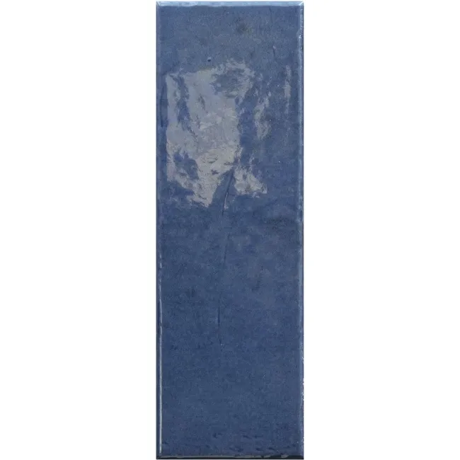 Bohemian Royal Blue Brick Effect Gloss Porcelain Wall Tile