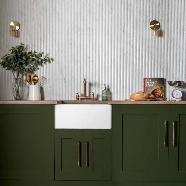 Indulgence White Carrara Marble Effect Reeded Decor Wall Tiles