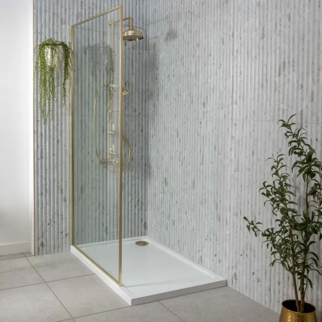 Indulgence Terrazzo Grey Effect Reeded Decor Wall Tiles