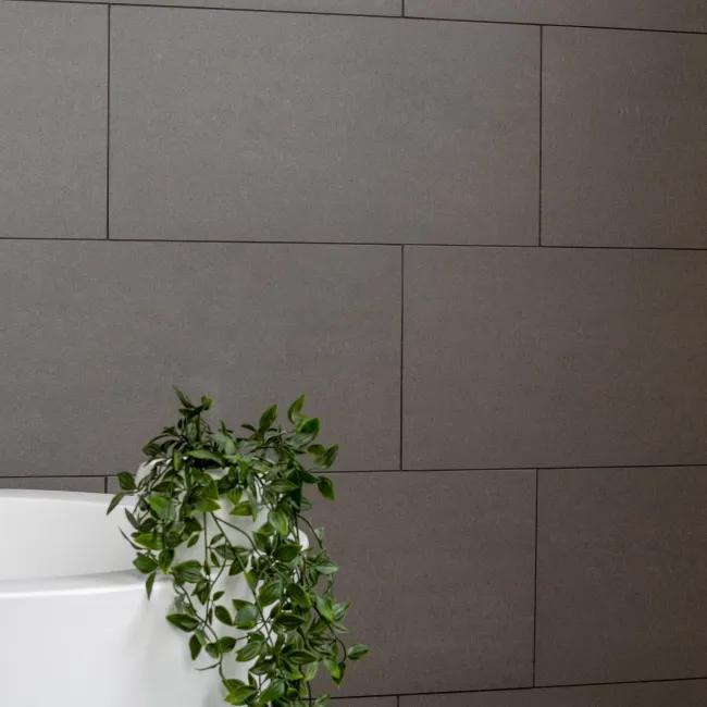 Lounge Matt Dark Grey Stone Effect 300x600 Floor Tiles