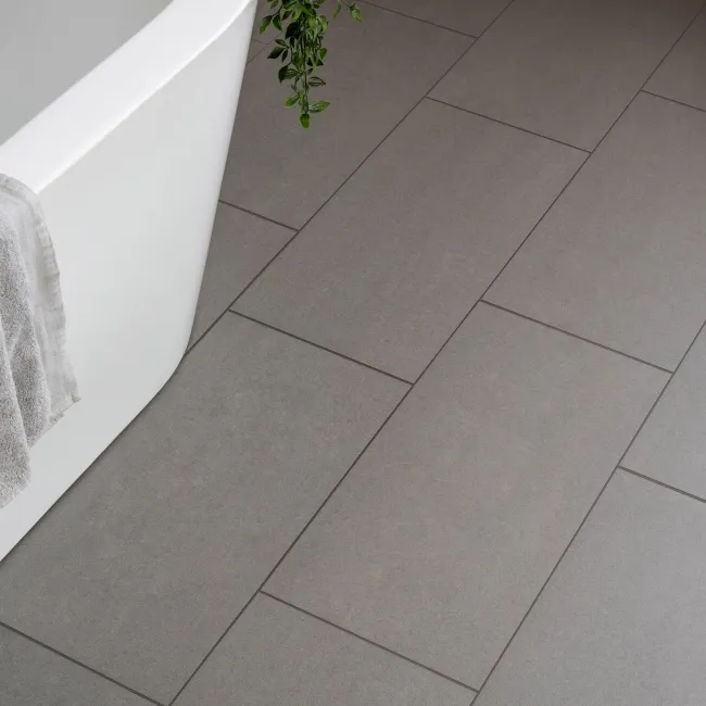 Lounge Matt Dark Grey Stone Effect 300x600 Floor Tiles