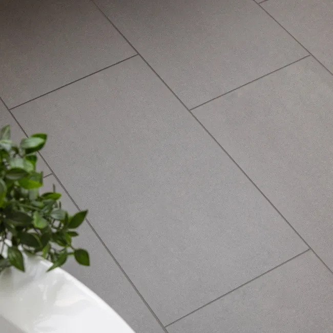 Lounge Matt Dark Grey Stone Effect 300x600 Floor Tiles