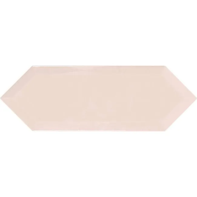 Pickett® Gloss Bevelled Petal Pink Hexagonal Metro Tiles